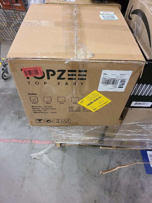 Photo 1 of TOPZEE 8 Quart Large Air Fryer - Dual Basket Airfryer with Easy View Windows, Preheat, Air Fry, Roast, Broil, Bake, Dehydrate, 2 Independent 4 QT Nonstick Dishwasher Safe Baskets, Black