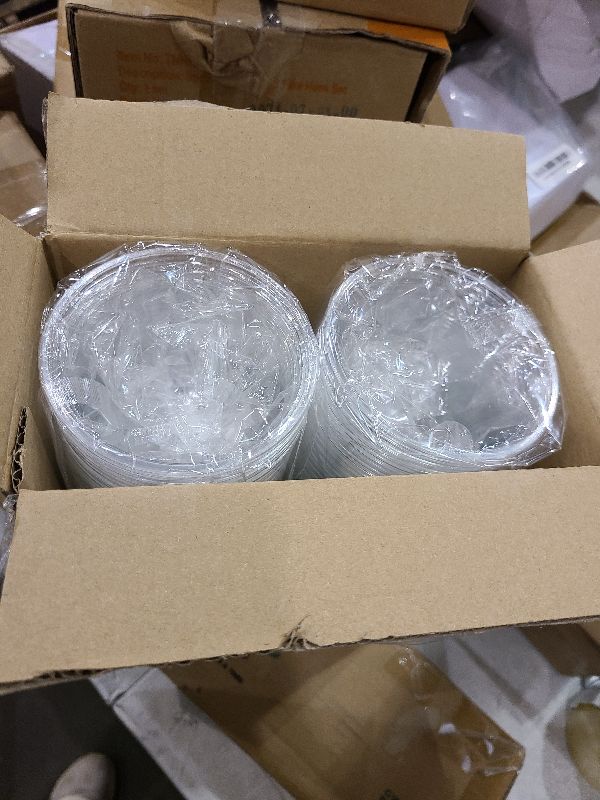 Photo 1 of Dealusy 100 Pack 9 oz Clear Plastic Cups, Sturdy & Food Safe Disposable Plastic Cups for Wine Cocktail Punch