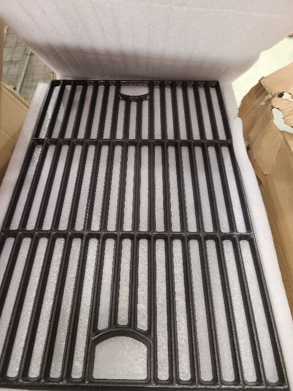 Photo 1 of 17inch Grill Grates for Nexgrill 6 Burner 720-0896 720-0896B 720-0896E 720-0898 720-0896X 720-0896C 720-0896CP 720-0898A, Cast Iron Cooking Grids for Homedepot Nexgrill 6-Burner Deluxe 720-0896,3Pack