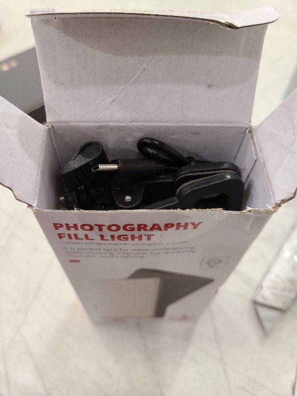 Photo 1 of 120 LED Phone Light, Selfie Light, 3000Mah Rechargeable Clip Video Light, 2500-9000K CRI 97+ Adjusted 3 Light Modes?for iPhone, TikTok, Vlog Video Conference Lighting with Clip & Camera Tripod Adapter