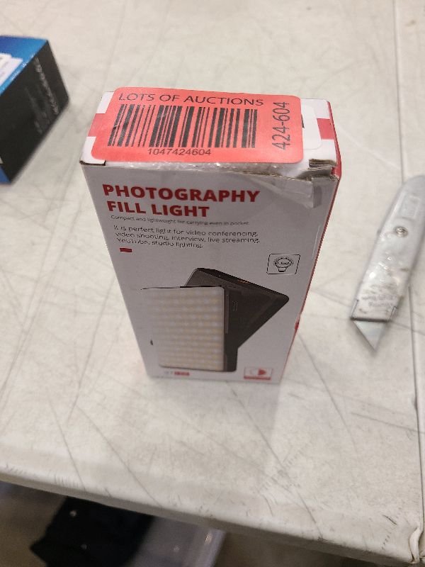 Photo 1 of 120 LED Phone Light, Selfie Light, 3000Mah Rechargeable Clip Video Light, 2500-9000K CRI 97+ Adjusted 3 Light Modes?for iPhone, TikTok, Vlog Video Conference Lighting with Clip & Camera Tripod Adapter
