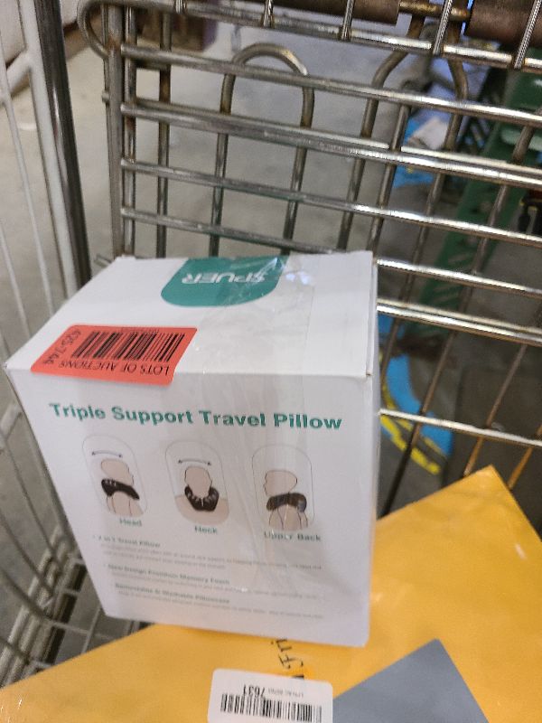 Photo 1 of 2in1 Ergonomic Memory Foam Travel Neck Pillow – 2025 Upgrade Travel Pillow for All Sleep Positions on Flights, Road Trips, and Long Distance Travel with Drawstring Bag (Adjustable - Black)