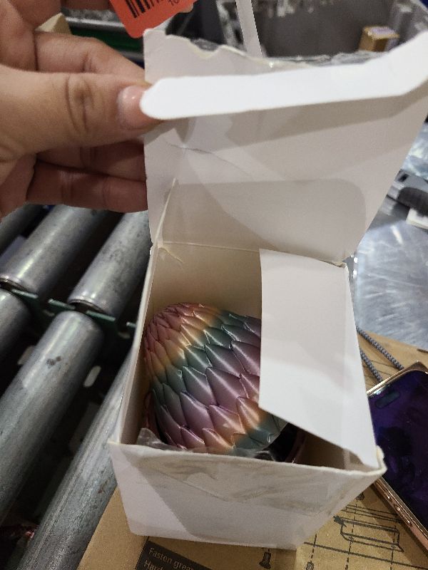 Photo 1 of 3D Printed Dragon Eggs with 11.8 in Dragon Inside Fidget Toys for Adults, 3D Printed Articulated Dragon, Home Office Decor Executive Desk Toys Decorative Easter Egg Fillers Easter Gifts (Rainbow)