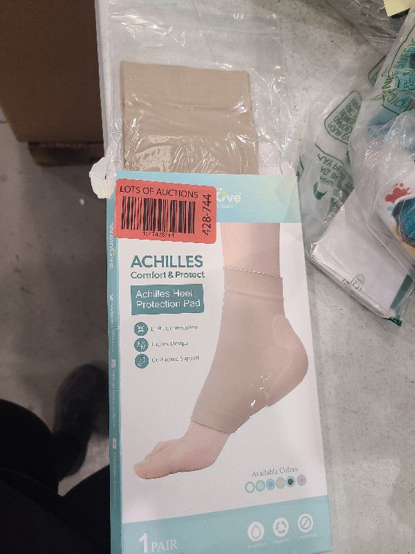 Photo 1 of Achilles Tendonitis Heel Protector Socks - (FSA&HSA) Welnove Achilles Tendon Support Compression Socks - Gel Padded Sleeve for Cushion & Protection of Bursitis, Tenderness, Dry Cracked, Regular