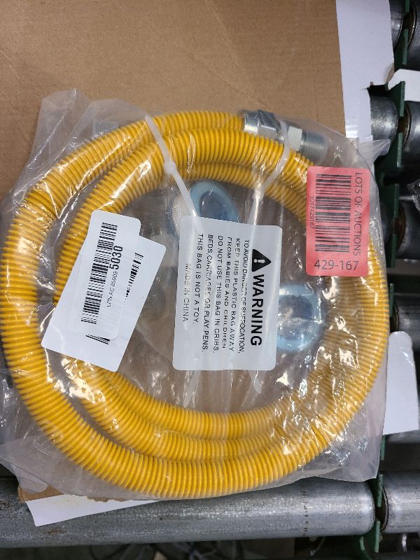 Photo 1 of 72" Dryer Gas Line Hose/Appliance 3/4 Flexible Natural Gas Line with Connector 1/2" MIP 1/2"FIP 3/4"MIP Fitting,5/8" OD(1/2" ID) Gas Range Connector Kit for Gas Stove,Dryer,Water Heater-by MIFLUS