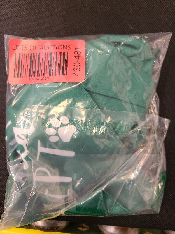Photo 1 of 2025 Green Graduation Dog Bandanas Puppy Scarf - My Mom Graduated Dog Outfits - 2 Pcs Adjustable Triangle Double-Layer Reversible Pet Bandanas for Small Medium Large Cat Dogs