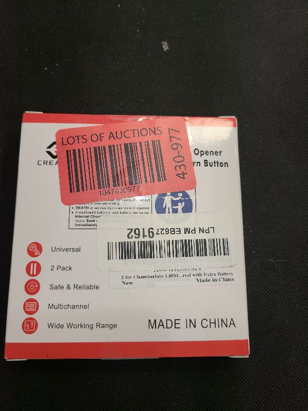 Photo 1 of 2 for Chamberlain LiftMaster Craftsman Garage Door Opener Remote 893LM 893MAX 971LM Universal with Extra Battery