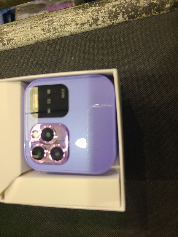 Photo 1 of 2G Unlocked Flip Phone for Seniors, Dual SIM Flip Cell Phone with Dual Screen, Large Buttons, LED Flashlight, HD Rear Camera, Magic Voice, Quick Dial Vibration (Purpl)