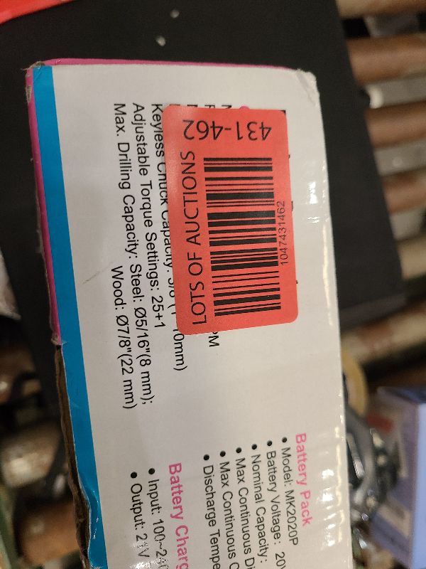 Photo 1 of 20V Pink Cordless Drill Set - Power Drill/Driver Kit with Drill Brush, Bit Set, 3/8" Keyless Chuck, 2 Variable Speed, 25+1 Torque Setting, Battery and Charger Included, Electric Drill for Home