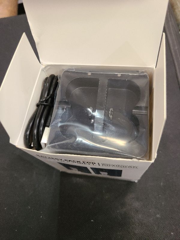 Photo 1 of 2-Pack Replacement Ring V4 Batteries for Ring Video Doorbell 2/3/4/3plus with Charger Station, Rechargeable Ring Camera Battery Compatible with Stick Up Cam (2nd and 3rd Gen), 3.65V 6040mAh Battery