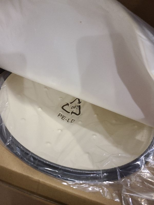 Photo 1 of  5-Quart Enameled Cast Iron Dutch Oven Pot with Lid, Ivory White