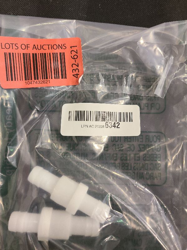 Photo 1 of Litoexpe 1/2" One Way Inline Check Valve, Non Return Ozone Resistance PVDF Plastic One-Way Fuel Oil Water Gas Pump Air Check Valve, Pack of 2