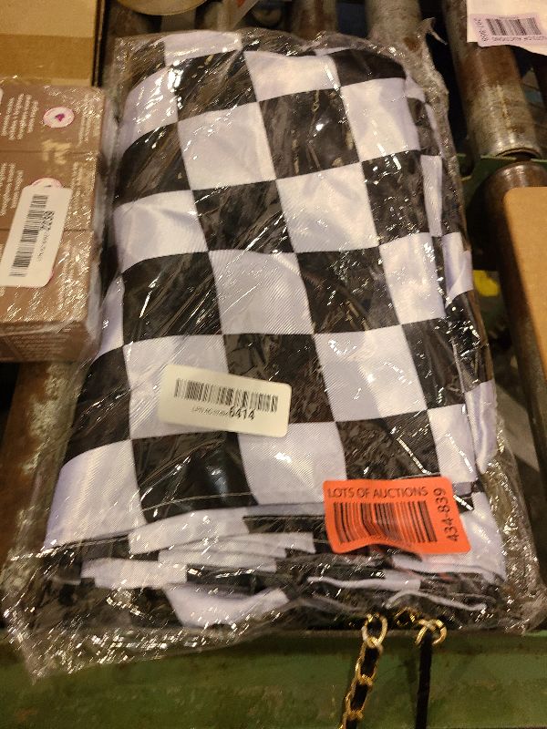 Photo 1 of 10 Pack Checkered Table Runner Polyester Table Decor Classic Black and White Checkerboard Table Runner for Indoor Outdoor Wedding, Birthday Parties, Fit Rectange and Round Table(12 x 72 Inch)