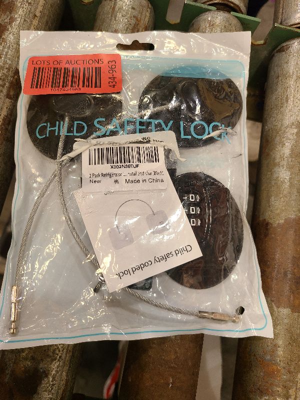 Photo 1 of 2 Pack Refrigerator Lock - Heavy Duty Combination Fridge Lock, Child Proof Cabinet Locks(Black)