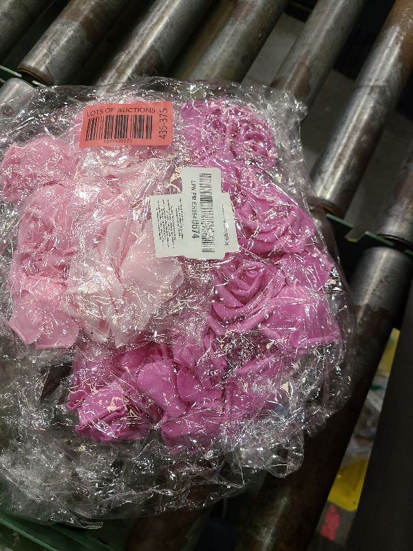 Photo 1 of 100 Pack Pink Roses Artificial Flowers, 3 Colors, 3x1.2 in Foam Flower Heads for Decoration, Wedding Centerpieces, Crafts, Wall Backdrops, Bridal Shower Decorations, DIY Arrangements