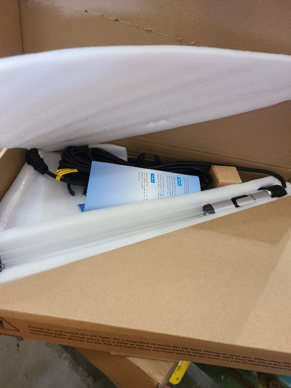 Photo 1 of 32W Aquarium UV Light for 100-2000 Gallon, UV Pond Water Clarifier for Koi Pond, Swimming Pool, Spa, Large Fish Tank, Cold Plunge UV Light for Pond Algae Control