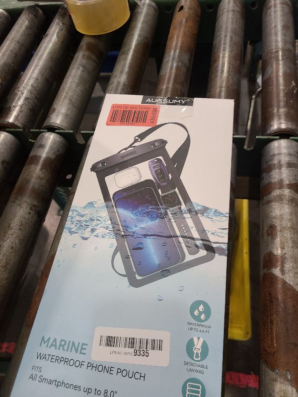 Photo 1 of 4 Pack 10.5“ Large Waterproof Phone Pouch - Underwater Clear Cell Holder - Universal Water Proof Dry Bag with Neck Lanyard for iPhone 16 Pro Max Samsung Galaxy with Heavy Case for Beach Swimming Pool
