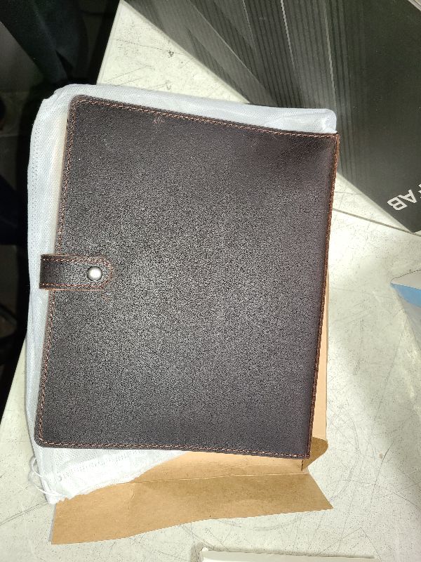 Photo 1 of Fan&Ran Refillable Leather Journal Lined Paper, A5 Leather Binder Organizer for Men and Women, 100 Sheets, Brown