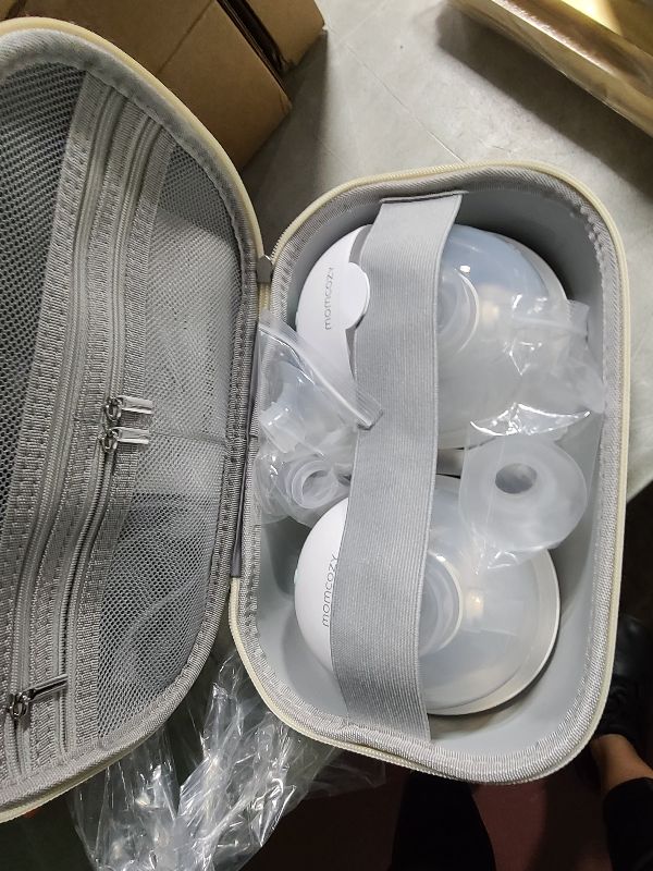 Photo 1 of Momcozy M5 Hands-Free Wearable Breast Pump, Double-Sealed Flange for Baby-Like Comfort, 3 Modes & 9 Suction Levels, Portable Electric Pump – 24mm, 2 Pack Mint