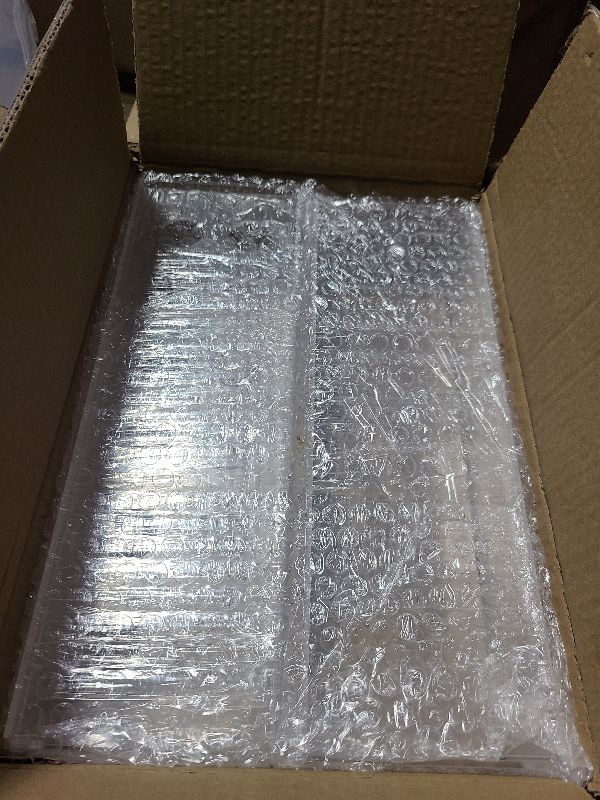 Photo 1 of 4 Pack 12" Clear Acrylic Flower Vase Rectangular Floral Centerpiece for Dining Table Modern Flower Arrangement for Home Decor or Weddings
