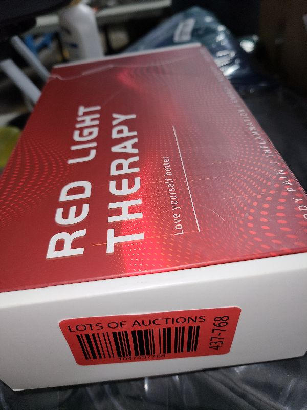 Photo 1 of Red Light Therapy Infrared Light Therapy Pad for Body Pain NIR Deep Therapy for Back Knee Hands Feet Relief Portable 660nm 850nm Home Heating Light Therapy Wrap Belt Gift for Women Men