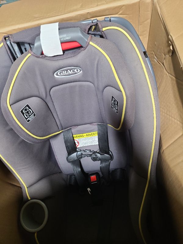 Photo 1 of Graco SlimFit 3-in-1 Convertible Car Seat, Ultra-Space-Saving Design, Darcie, Suitable for Rear and Forward-Facing, Highback Booster Seat with 10-Position Headrest