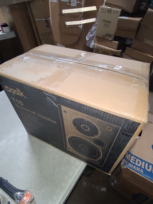 Photo 1 of Polk Audio T15 Home Theater and Stereo Bookshelf Speakers – Deep Bass Response, Dolby and DTS Surround, Wall-Mountable, Pair, Black