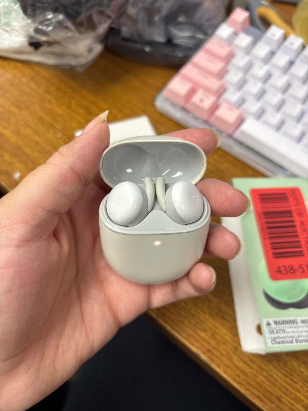 Photo 1 of Google Pixel Buds A-Series True Wireless In-Ear Headphones - White (Renewed)