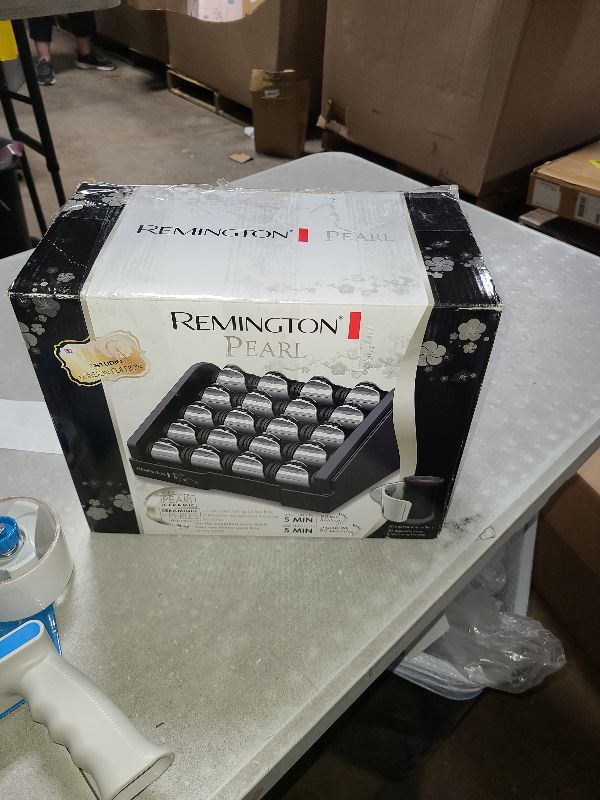Photo 1 of Remington H9000 Pearl Ceramic Heated Clip Hair Rollers Hot Electric Curlers London Edtion