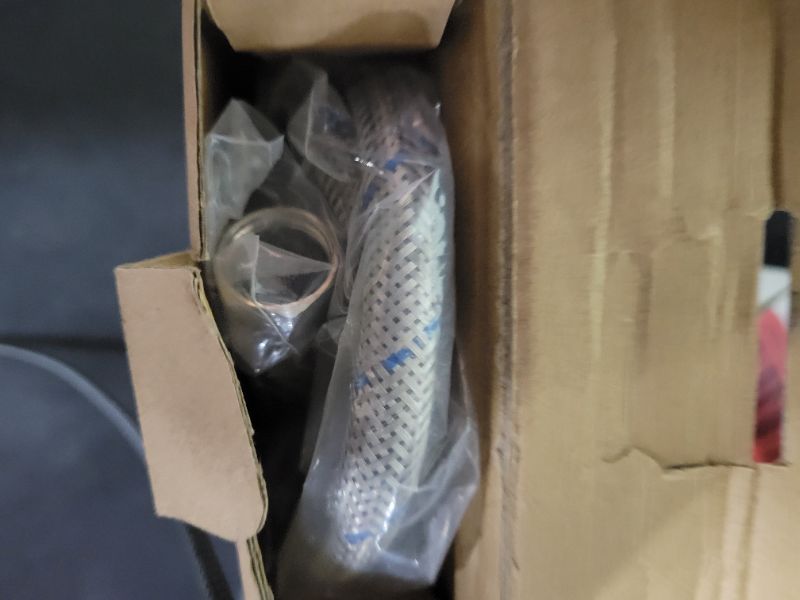 Photo 1 of GGStudy 24-Inch Faucet Connector Braided Stainless Steel Supply Hose 3/8-Inch Female Compression Thread x M10 Male Connector One Pair