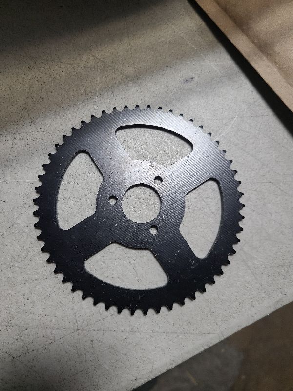 Photo 1 of Amavoler 54T T8F 26mm Rear Chain Sprocket Aftermarket Replacement Parts Fits for 47cc 49cc Pocket Bike Mini Moto.