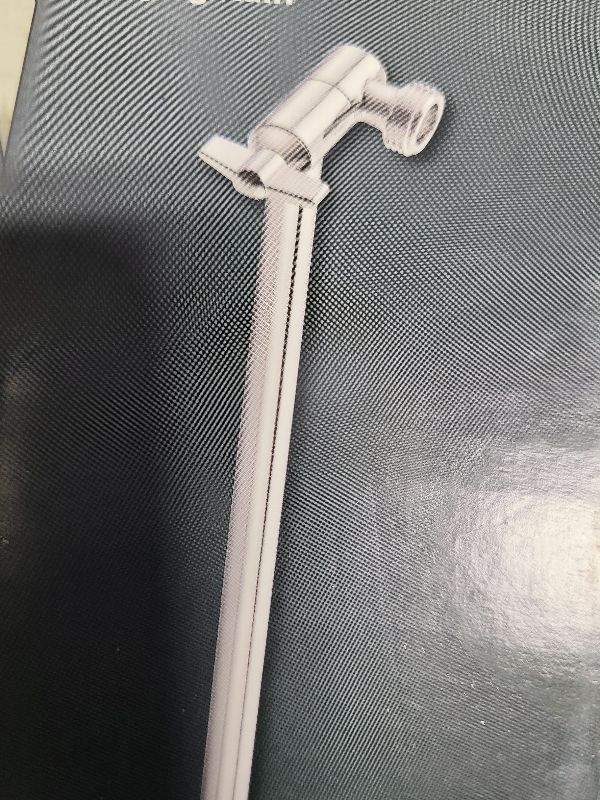 Photo 1 of 5 Inch Adjustable Shower Head Extension Arm With Locking Set Screw, Singing Rain Brass Chrome Angle Height Adjustable, Easy To Install, G1/2 Universal Connector Compatible (Chrome Finish)