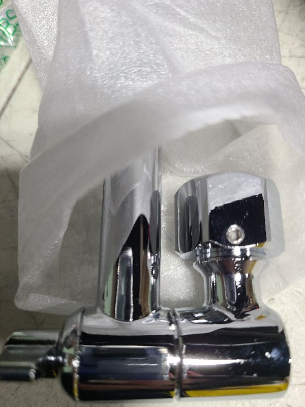 Photo 1 of 5 Inch Adjustable Shower Head Extension Arm With Locking Set Screw, Singing Rain Brass Chrome Angle Height Adjustable, Easy To Install, G1/2 Universal Connector Compatible (Chrome Finish)
