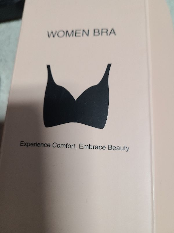 Photo 1 of Angelhood Deep V Bras for Women Wire Free Comfort Wireless Bralettes Adjustable Seamless Bra with Extender Pink Small