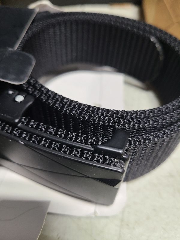 Photo 1 of FAIRWIN Men's Ratchet Web Belt,1.25 inch Nylon Automatic Buckle Belt,No Holes Invisible Belt for Men