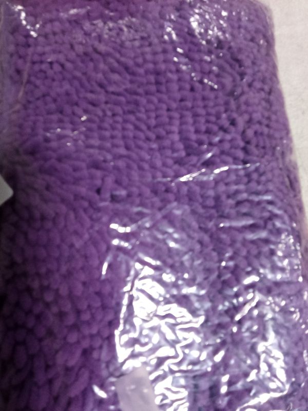 Photo 1 of AINAHYVA Bathroom Rugs Chenille Bath mat 2 Piece Set, Super Absorbent, PVC Non Slip Backing, Bath mats for Bathroom, Plush Shaggy, Thick, Machine Washable, Bathtub, Shower, Toilet.(Violet)
