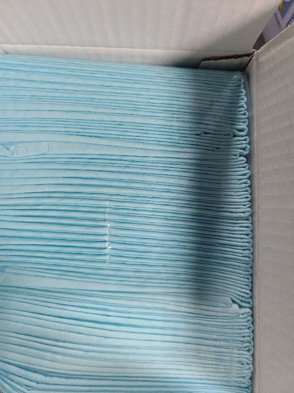 Photo 1 of 50 Count Super Absorbency Disposable Underpads, Leakproof Quick Drying Disposable Pads for Baby, Puppy and Adults, Disposable Changing Pads for Baby, Disposable Diaper Changing Pads, 17” x 13”