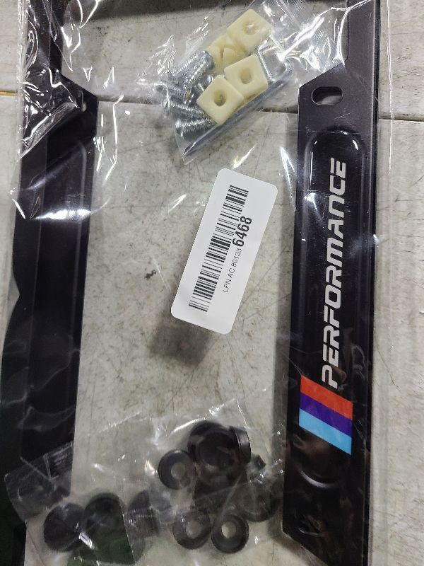 Photo 1 of 2 Pcs Black License Plate Frames Metal Aluminum Material 4 Holes License Plate Covers Screw Caps Cover Set Compatible with 1 2 3 4 5 Series X1 X3 X5 X6 X7 Series M2 M3 M4 M5 M6 Series E90 E91.etc