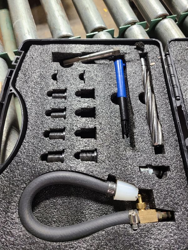 Photo 1 of 38900 Two Valve Tool Kit for Ford Triton,Thread Spark Plug Thread Repair Kits,Foolproof Repair System Spark Plug Repair Kit Compatible with Ford 4.6L,5.4L and 6.8 V-10 Ford Triton Two Valve Engines