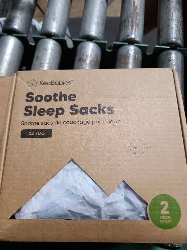 Photo 1 of 2-Pack Organic Baby Sleep Sacks, 100% Cotton - Soft & Breathable 0.5TOG Baby Wearable Blanket, Toddler Sleeping Sack 18-24 Months, Easy to Wear Transitional Swaddles for Newborns, Infants(Glacier, L)
