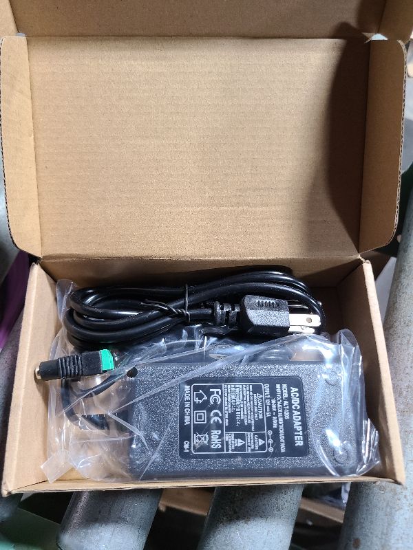 Photo 1 of 12Volt 5A Power Supply 60W AC DC Adapter Converter 100V-240V AC to DC 12 Volt 5 Amp Power Adapter Supply Transformer 5.5mmX 2.5mm 2.1mm Plug for 12V LED Strip Lights Security Camera