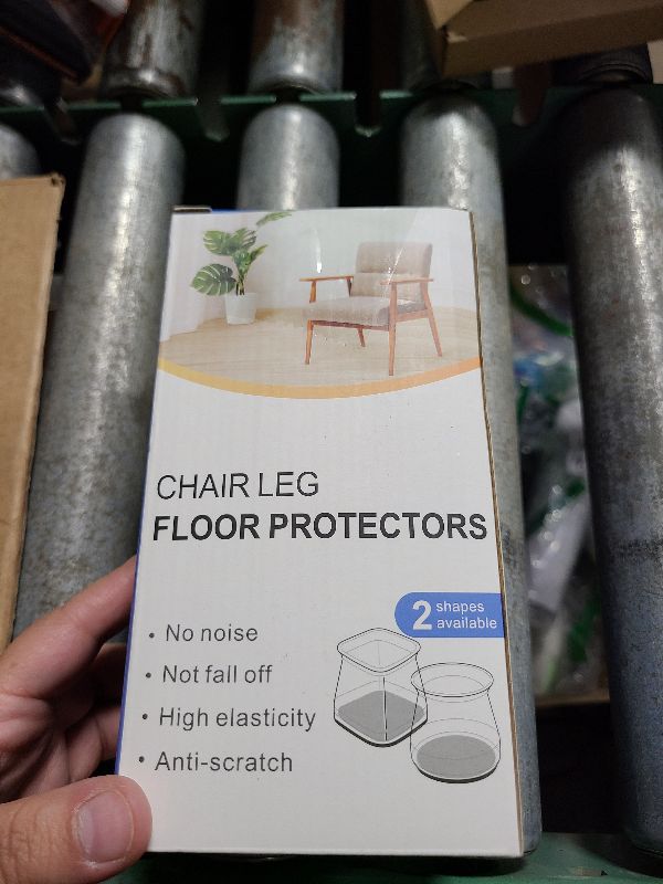 Photo 1 of 24 Pcs Chair Leg Floor Protectors for Hardwood Floors Silicone Covers to Protect Wood Tile Floors Felt Pads Furniture Leg Caps Non Slip Reduce Noise (Fit:1.3"-2")