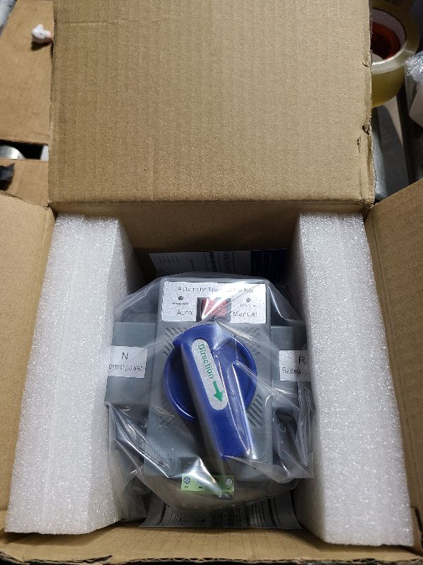 Photo 1 of 110V Dual Power Automatic Transfer Switch Dual Power Generator Changeover Switch 50HZ/60HZ (2P 63A Blue)