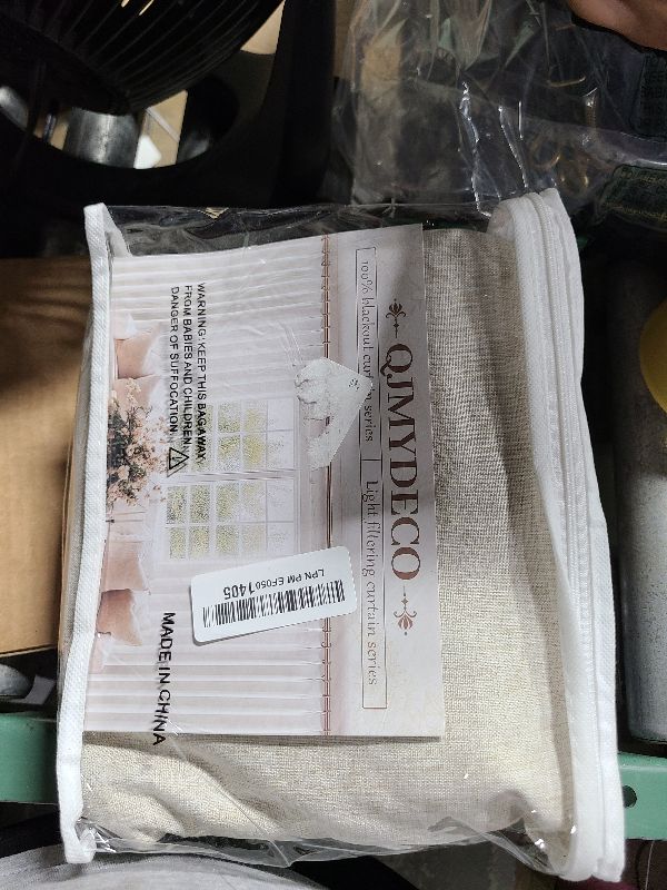 Photo 1 of 100% Blackout Curtains 84 Inch Length 2 Panels Set Farmhouse Style for Bedroom Windows/Living Room Thermal Insulated Neutral Boho Drapes Linen Blend Natural Ivory 7ft Long Hook Belt Pleated/Back Tab