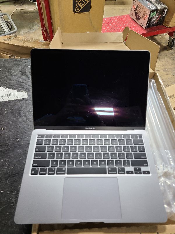 Photo 1 of 
Apple 2025 MacBook Air 13-inch Laptop with M4 chip: Built for Apple Intelligence, 13.6-inch Liquid Retina Display, 16GB Unified Memory, 256GB SSD Storage, 12MP Center Stage Camera, Touch ID; Midnight
