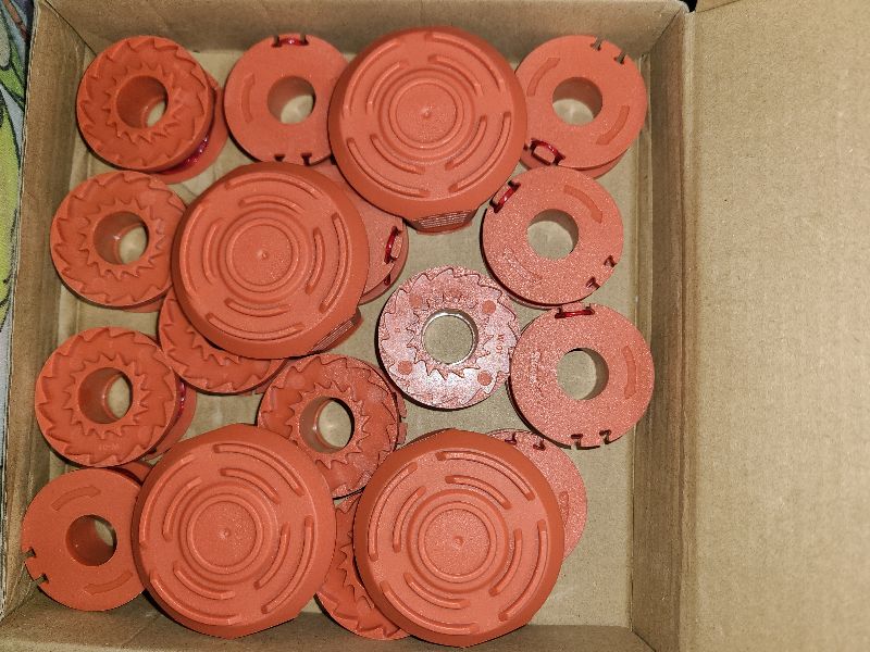 Photo 1 of 20 Pack Trimmer Spool Line for Worx,(WA0010)Replacement Trimmer Spool Line for Worx,Trimmer Line Refills 0.065 inch for Worx,Suitable for Worx String Trimmers(16 Pack Grass Trimmer Line,4 Trimmer Cap)