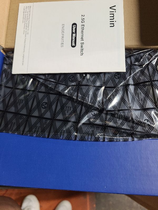 Photo 1 of 10 Port 2.5G Unmanaged Ethernet Switch, VIMIN 8X 2.5G Switch Base-T Ports, 2X 10G SFP Port, 80Gbps Switching Capacity, IEEE802.3, Metal Housing, Fanless, Work for 2.5Gbps NAS, Wireless AP & PC
