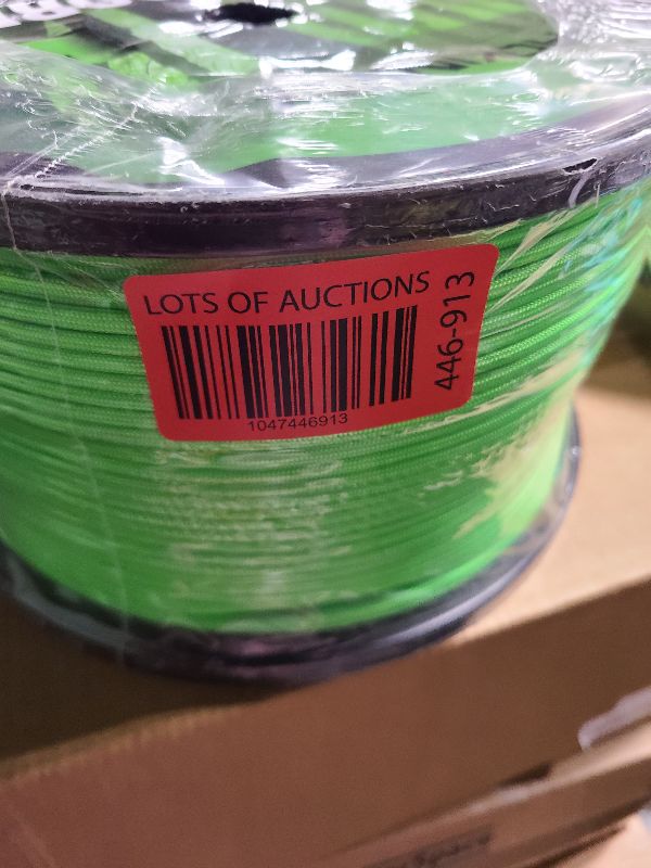 Photo 1 of 1000Ib Paracord Rope - 100ft / 200ft / 500ft / 1000ft 4mm,12 Strand Parachute Spool Cord,para Cord Lanyard for Camping,Hammock,Clothsline,Hiking,Fishing,Survival braceletand Survival -NeonGreen 1000FT