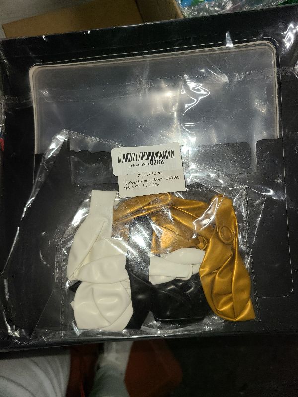 Photo 1 of 2025 Graduation Party Decoration Black Balloon Boxes with Letters 2025 Grad & So Proud of You and 20 pcs Ballons