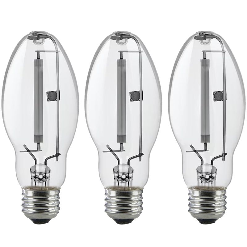 Photo 1 of 3 Pack LU70/MED 70W High Pressure Sodium Light Bulb ED17 Medium Base Clear Bulb (E26 Base) ANSI Code S62 6000 Lumens 2100K 24000 Hours